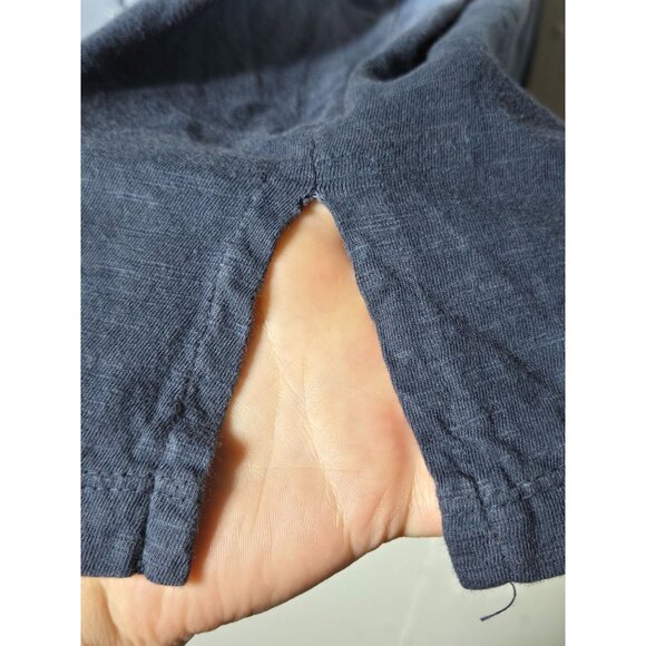 VIP Knits by Avenue Womens Blue OmbrÃ© Embroidered V-Neck Tunic Top Plus 18/20 - Picture 3 of 11